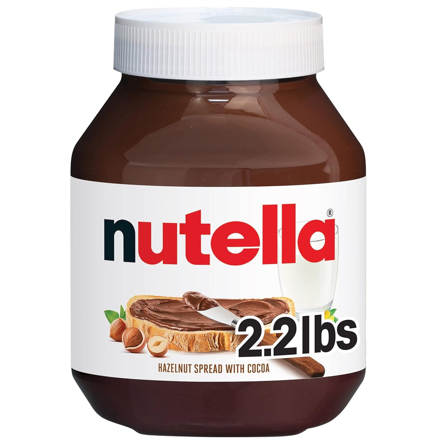 Nutella Hazelnut Spread With Cocoa For Breakfast, 35.3 Oz Jar