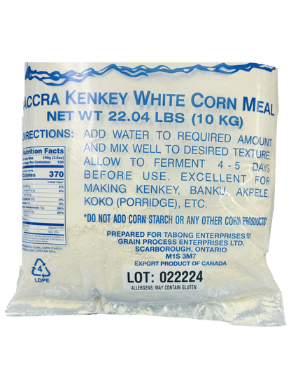 Accra Kenkey White Corn Meal 22lbs
