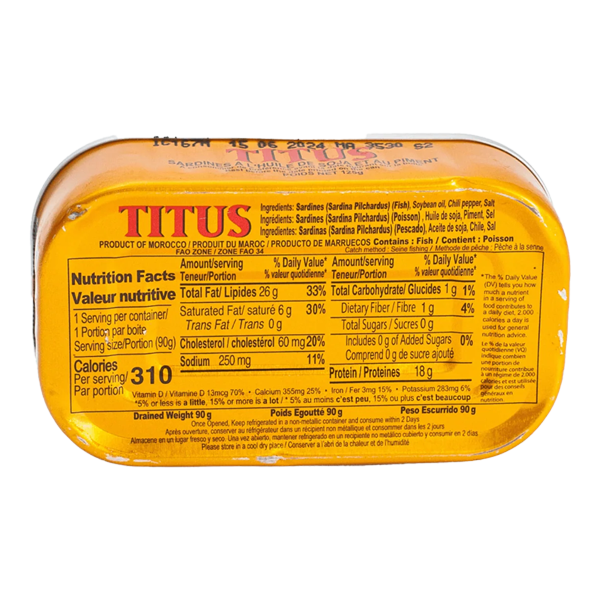 Titus Sardine 125g - Spicy